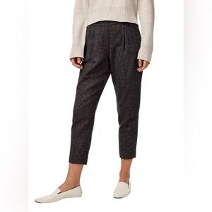 Aritzia Babaton Cohen Pant- Cropped Wool Blend Pleated Dress Pants